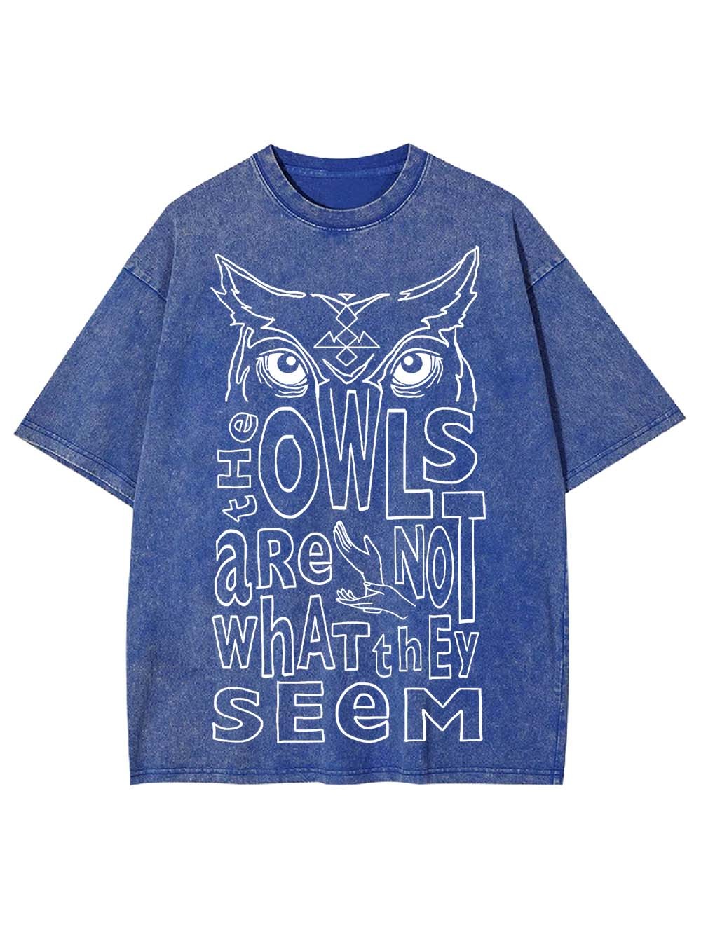 MYSTERIOUS OWLS WASHED TSHIRT