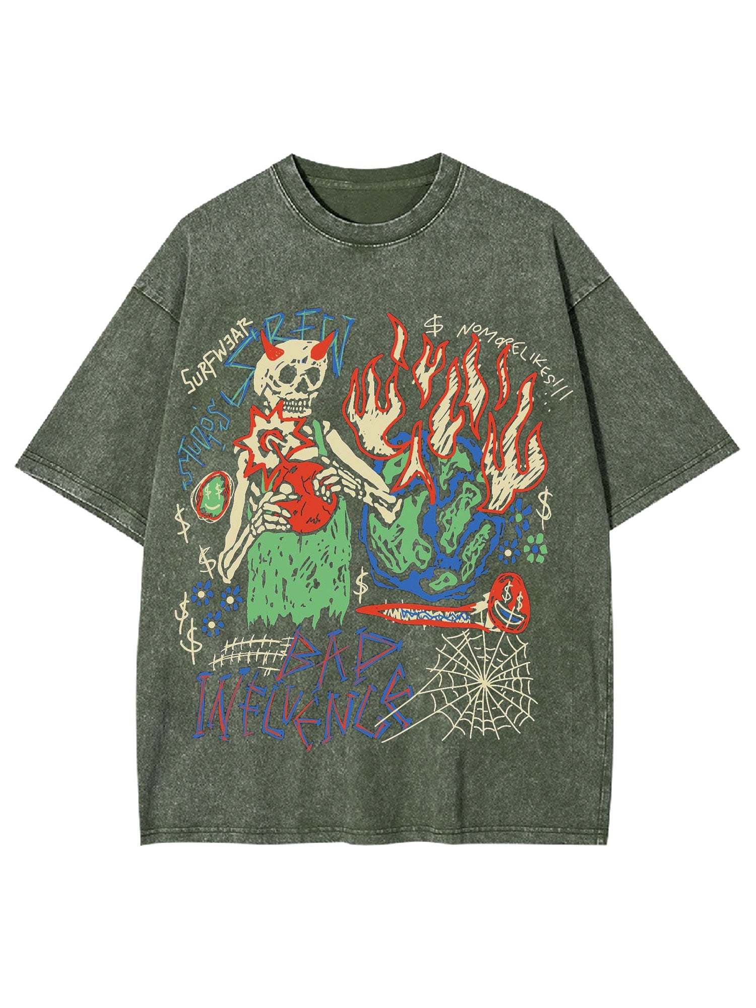 Bad Influence Washed Tshir