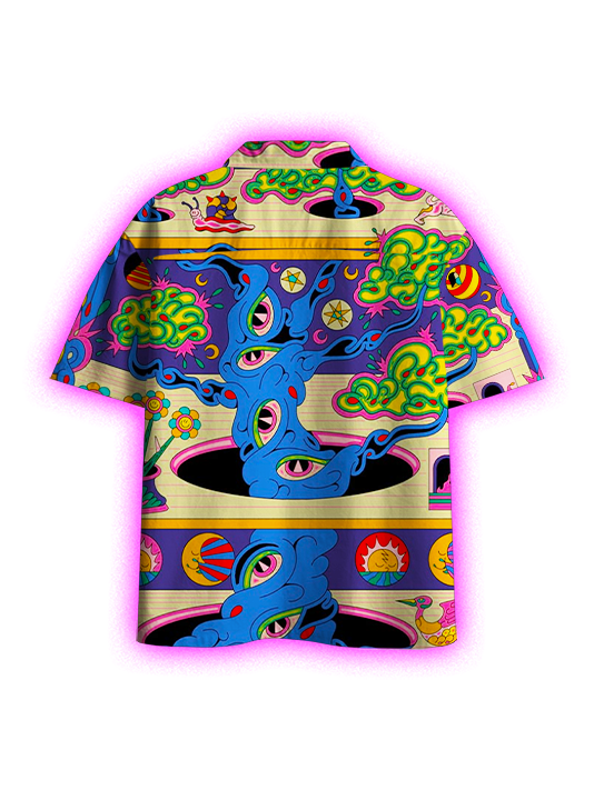 Surreal Escape Button Up Pocket Shirt