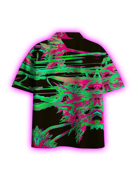 Electric Bloom Button Up Pocket Shirt