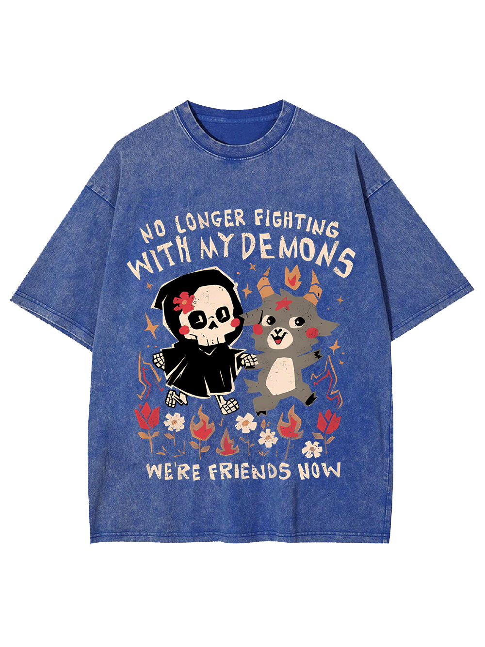 Friends with My Demons Washed Tshirt