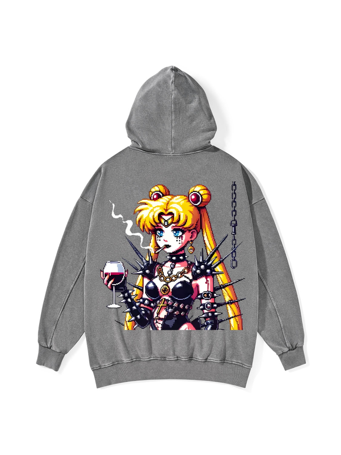 Punk Moon Washed Hoodie