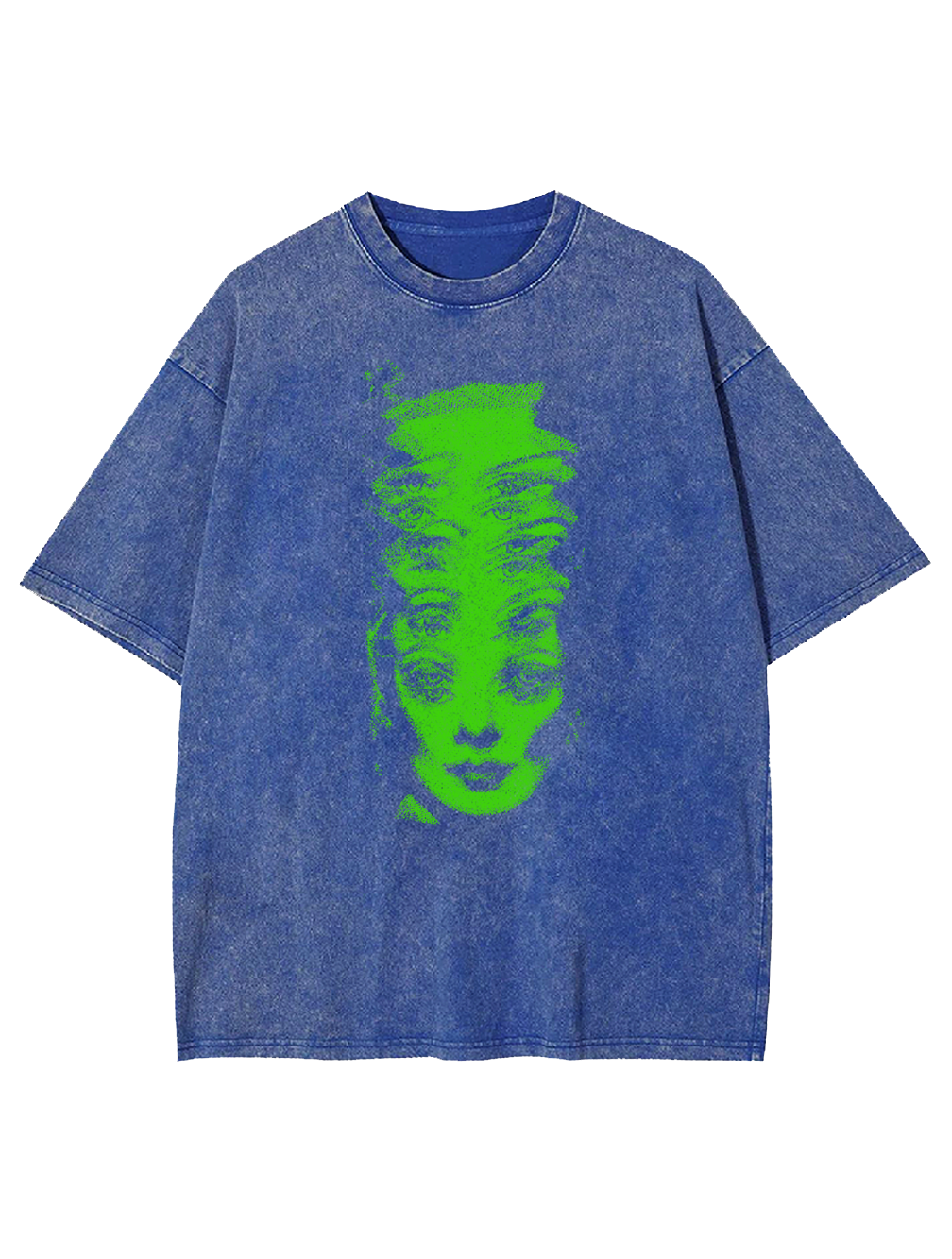 GREEN HALUCINATION WASHED TSHIRT