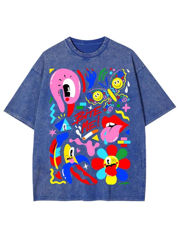 Bite Me Washed Tshirt