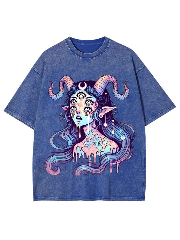 Mystic Melting Siren Washed Tshirt