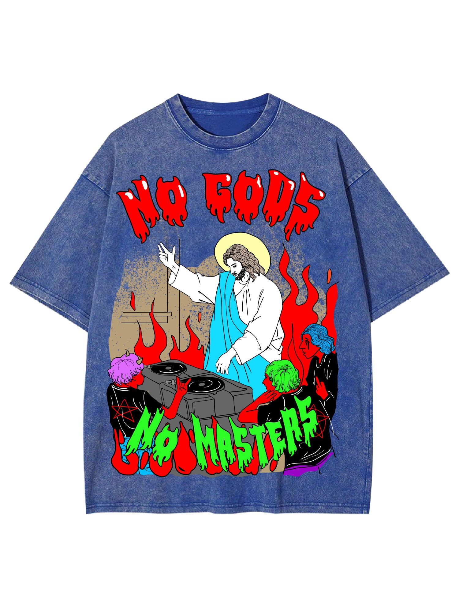 No Gods No Masters Washed Tshirt