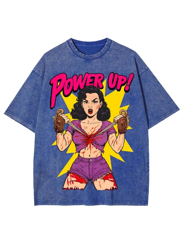 Power Up! Washed Tshirt