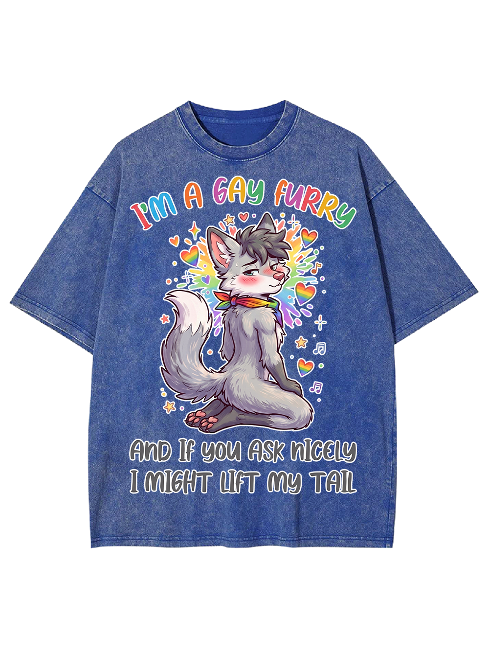 I'M A GAY FURRY AAA WASHED TSHIRT