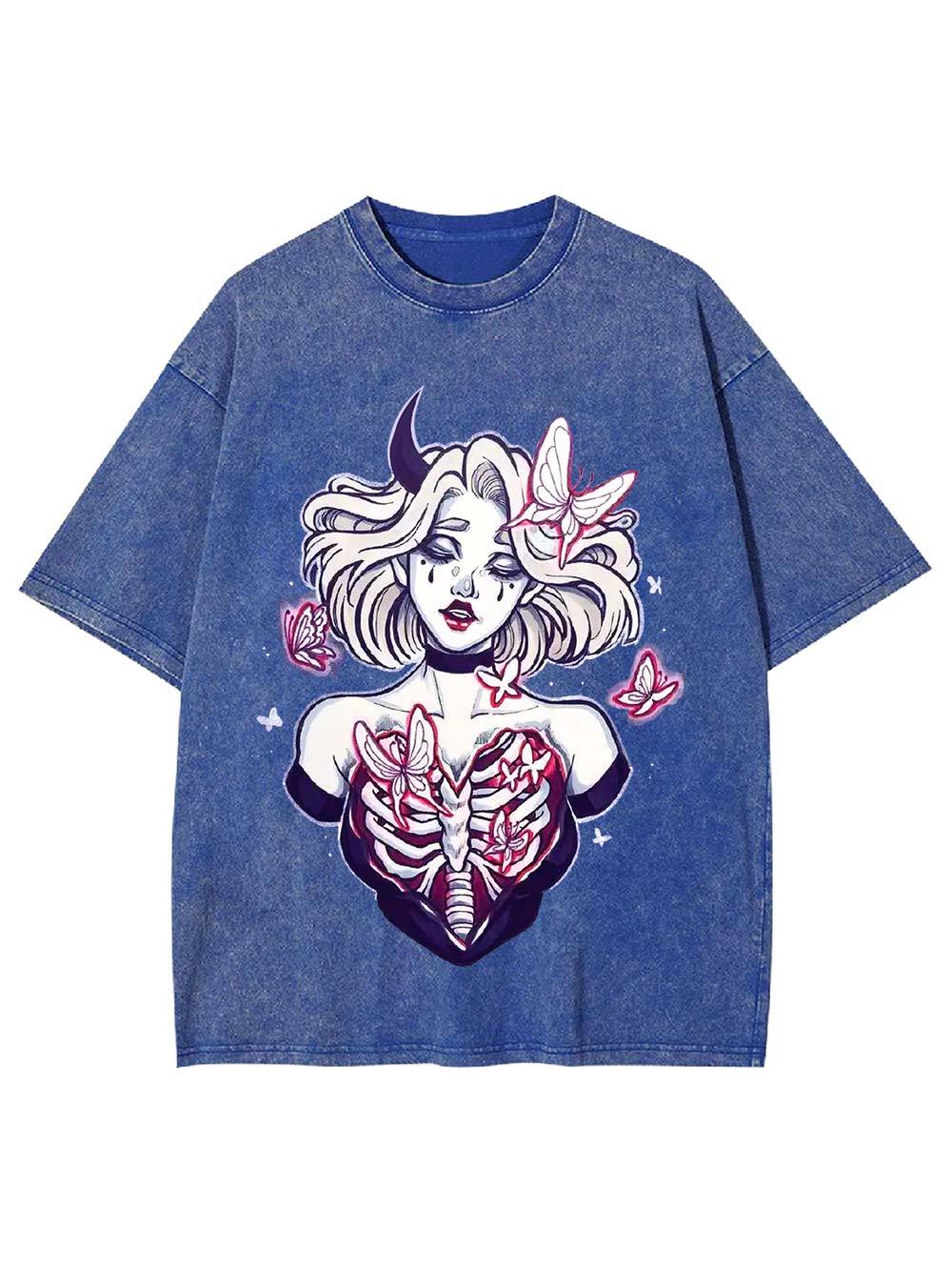 Butterfly Soul Unveiled Washed Tshirt