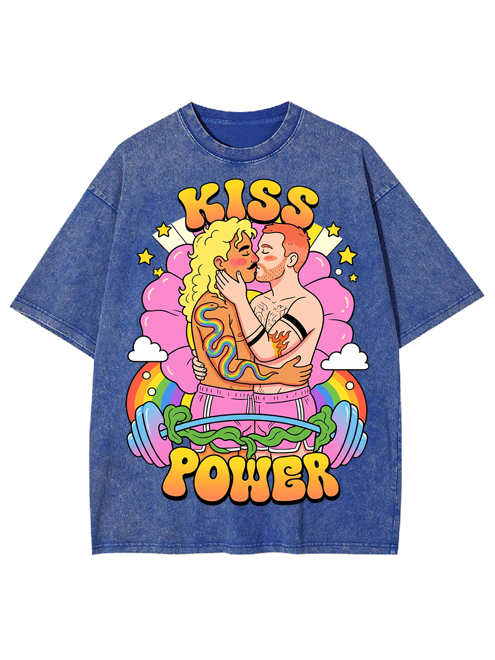 KISS POWER AAA WASHED TSHIRT