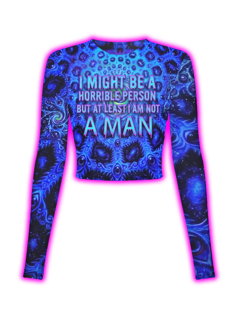 NOT A MAN MESH TOP