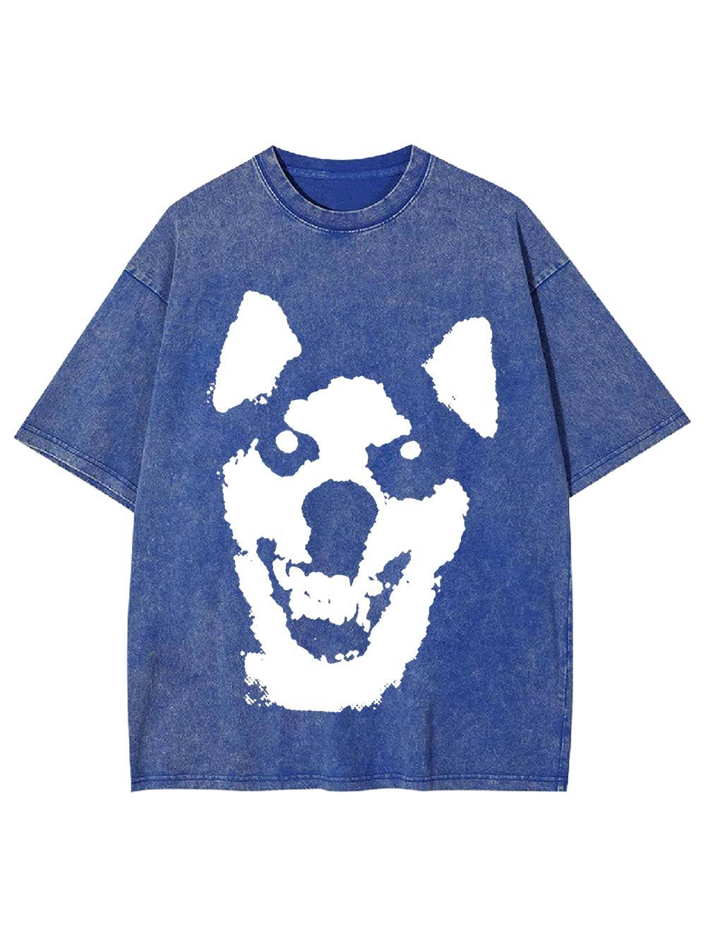 Pixelated Sinister Smil Washed Tshirt