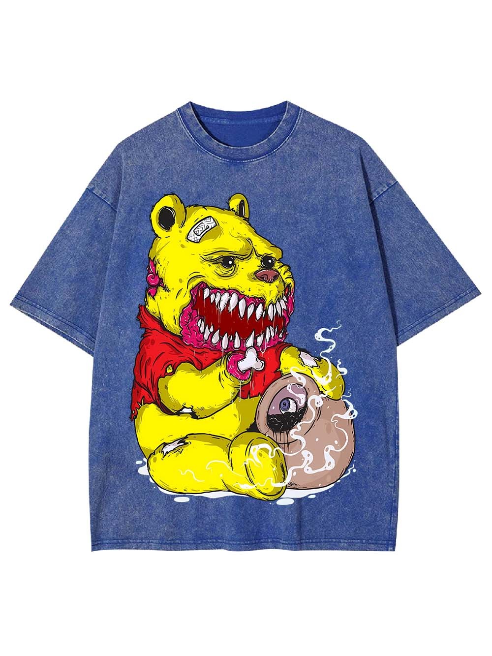 Ferocious Bear with a Twisted Appetite Washed Tshirt