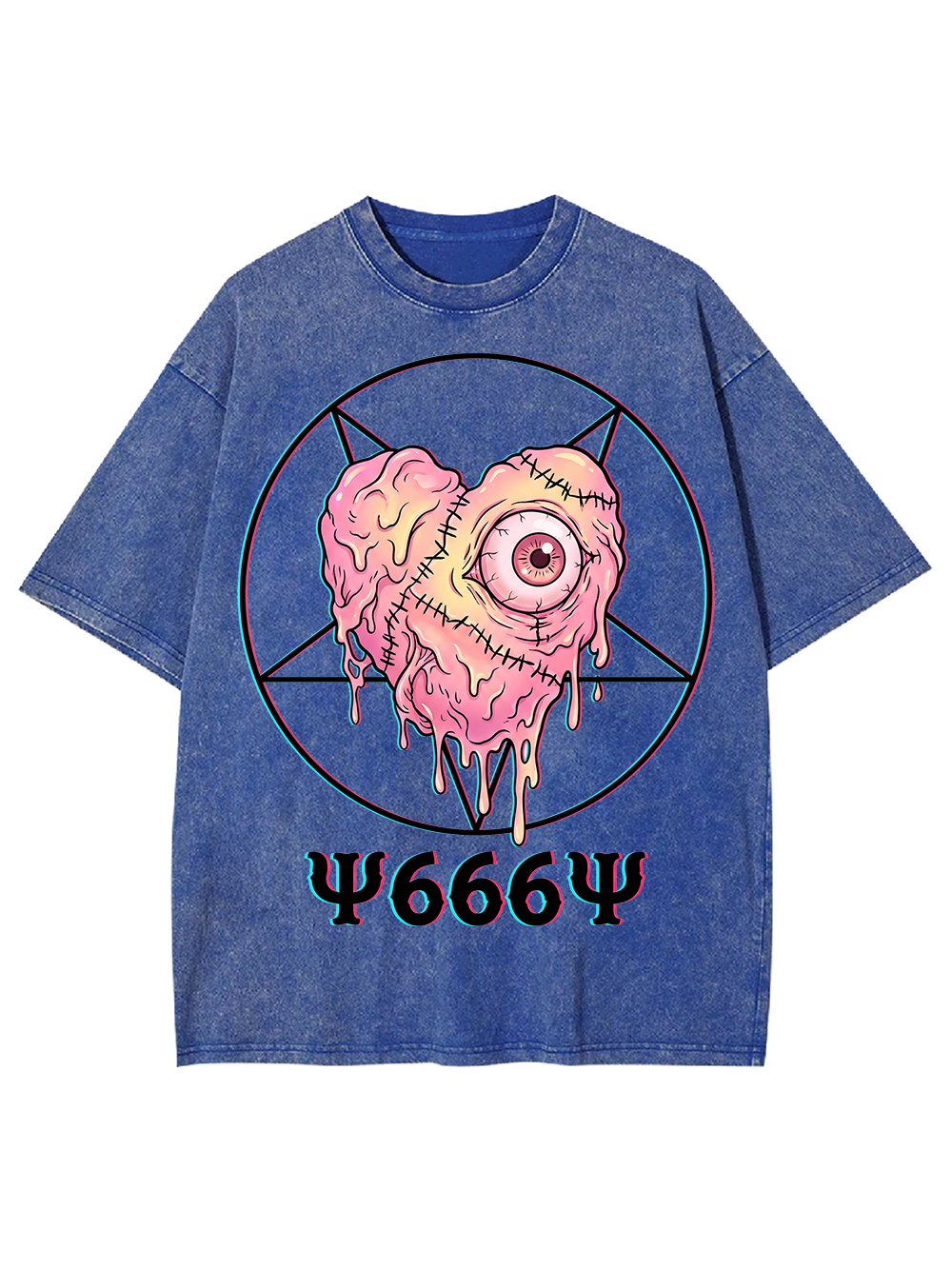 EYEBALL HEART AAA WASHED TSHIRT