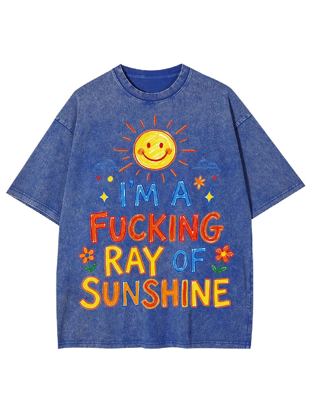 RAY OF SUNSHINE MESH JERSEY AAA WASHED TSHIRT