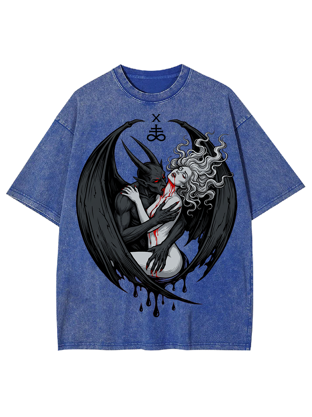 DEMON EMBRACE WASHED TSHIRT