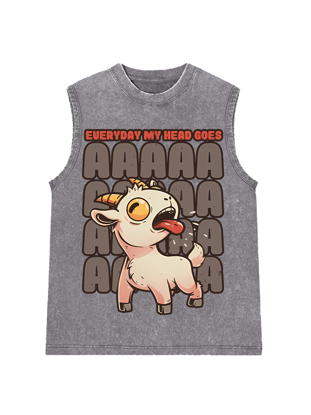 EVERYDAY MY HEAD GOES AAA WASHED TANK