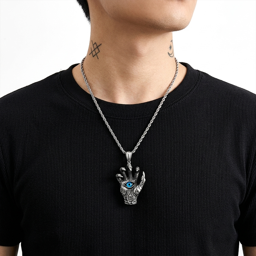 MYSTIC CLAW EVIL EYE CLO NECKLACE