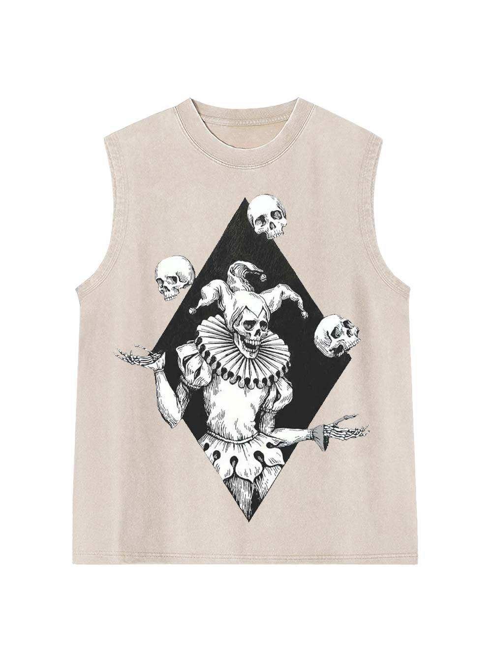 Jester Of Death Washed Tank Top