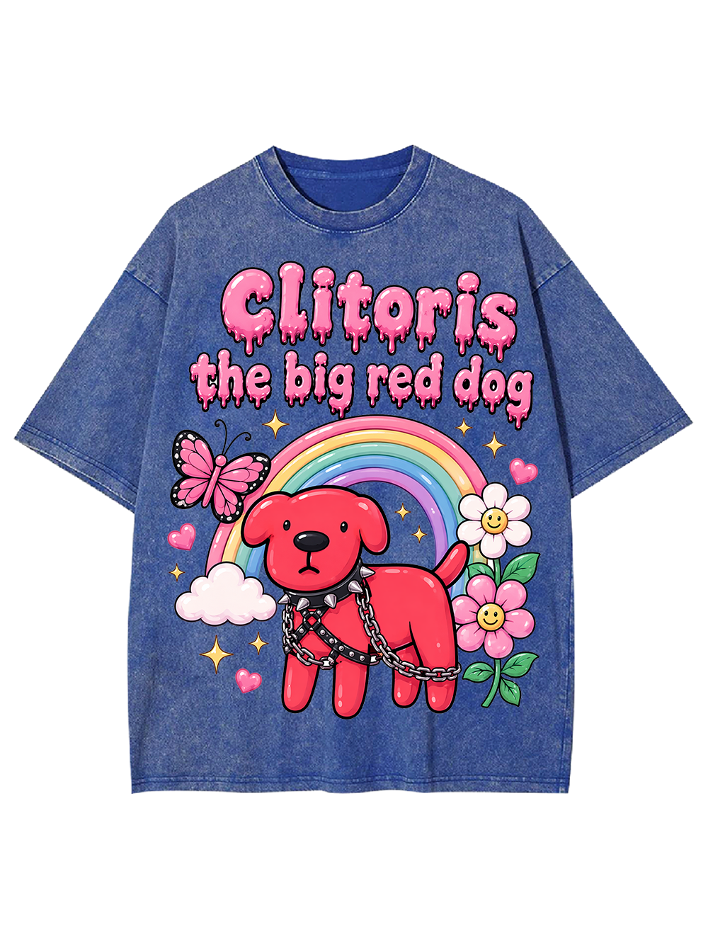 RED DOG CLITORIS AAA WASHED TSHIRT