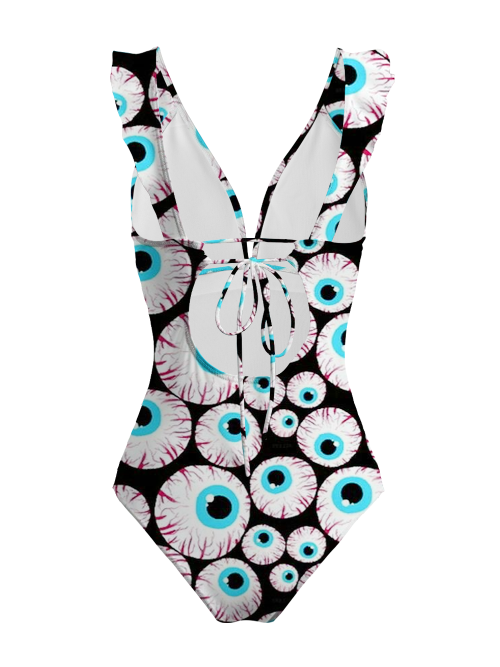 SPOOKY EYEWEAR V-NECK ONE PIECE SWIMSUIT