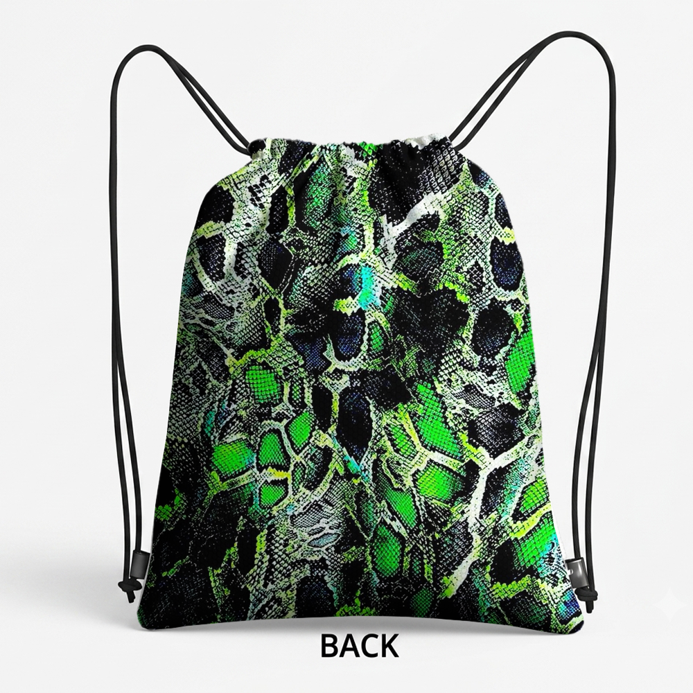 GREEN SNAKESKIN CLO BACKPACK