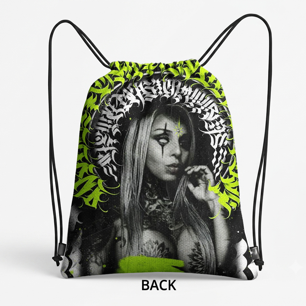 NEON HALO TATTOOED GIRL CLO BACKPACK