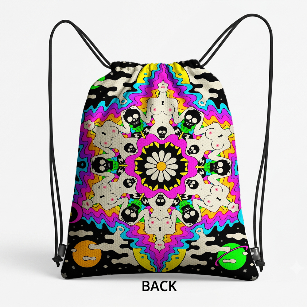 PSYCHEDELIC KALEIDOSCOPE GODDESS CLO BACKPACK