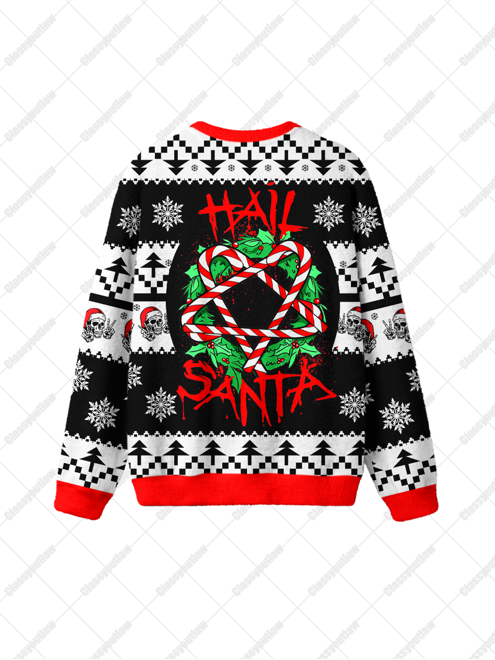 HAIL SANTA UGLY CHRISTMAS SWEATSHIRT