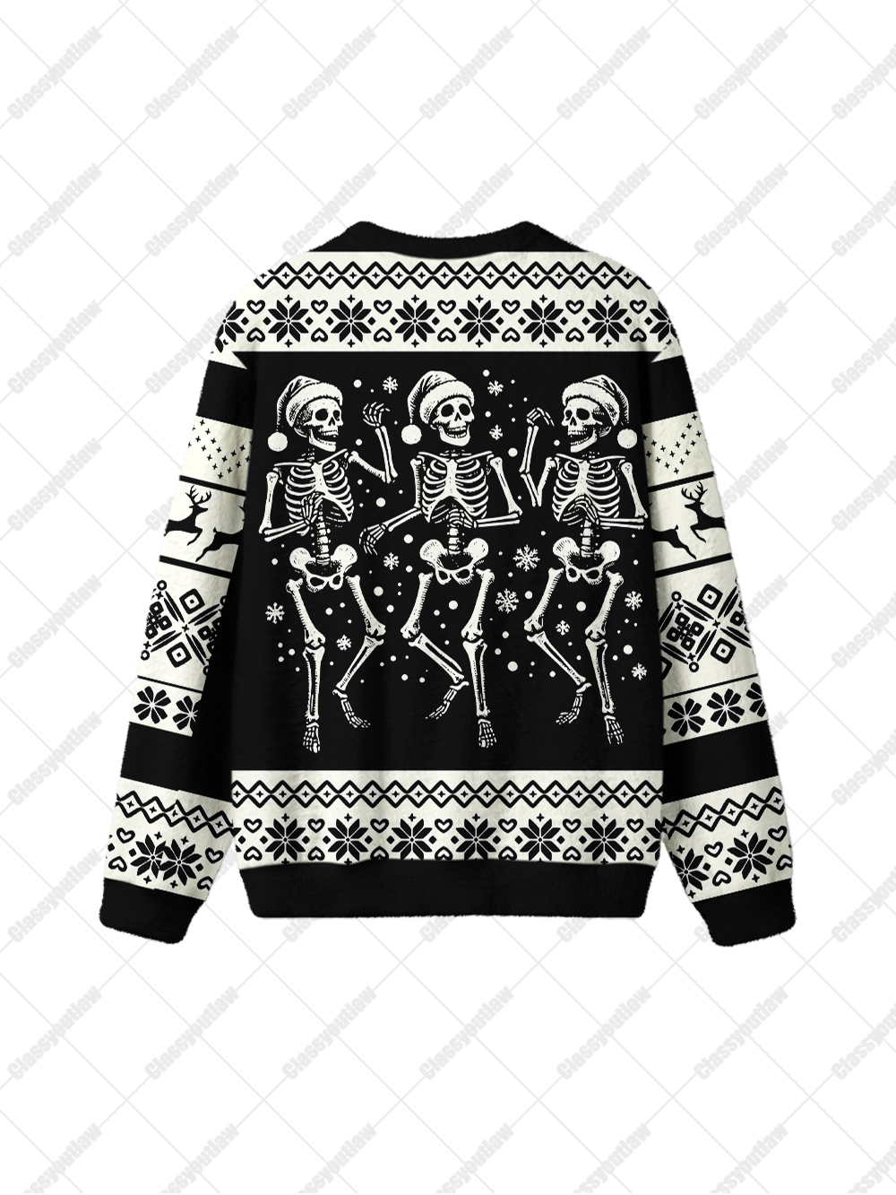 SKELETON UGLY CHRISTMAS SWEATSHIRT