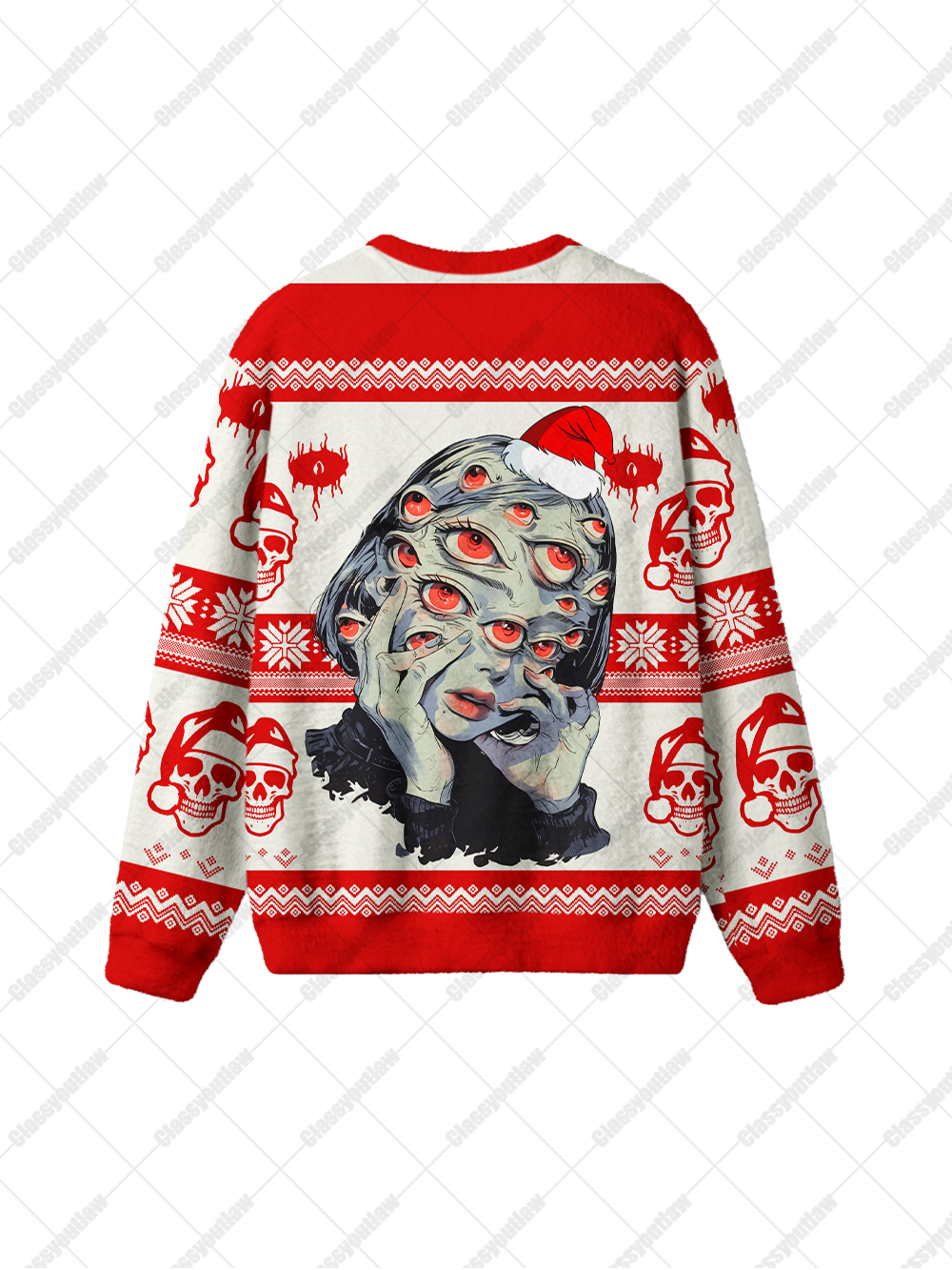 THOUSAND EYES GAZE UGLY CHRISTMAS SWEATSHIRT