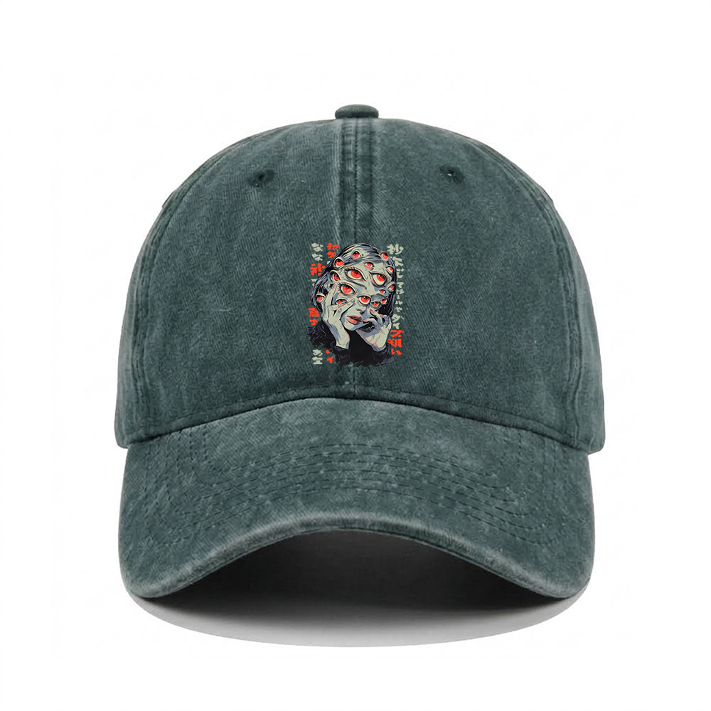 THOUSAND EYES GAZE WASHED VINTAGE BASEBALL CAP