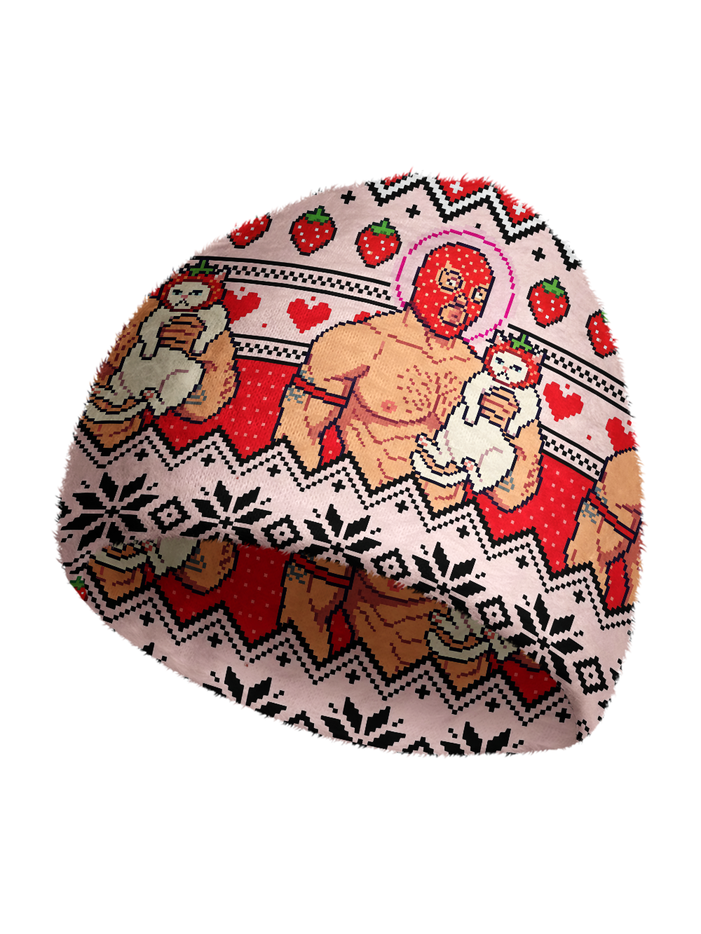 SWEET QUEER PRINT KNIT BEANIE