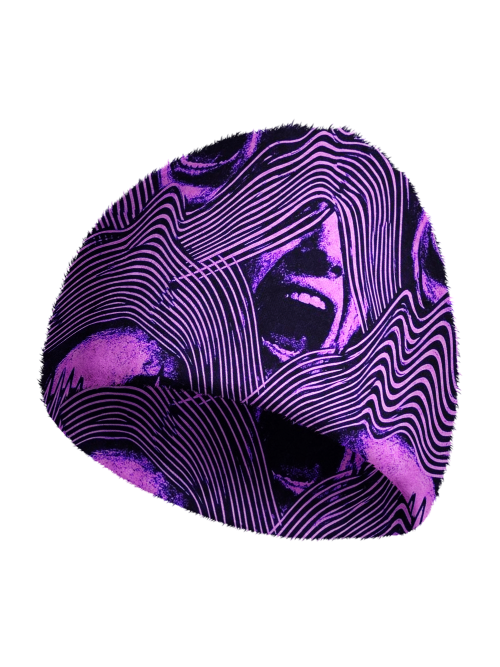 SCREAM WAVE PRINT KNIT BEANIE
