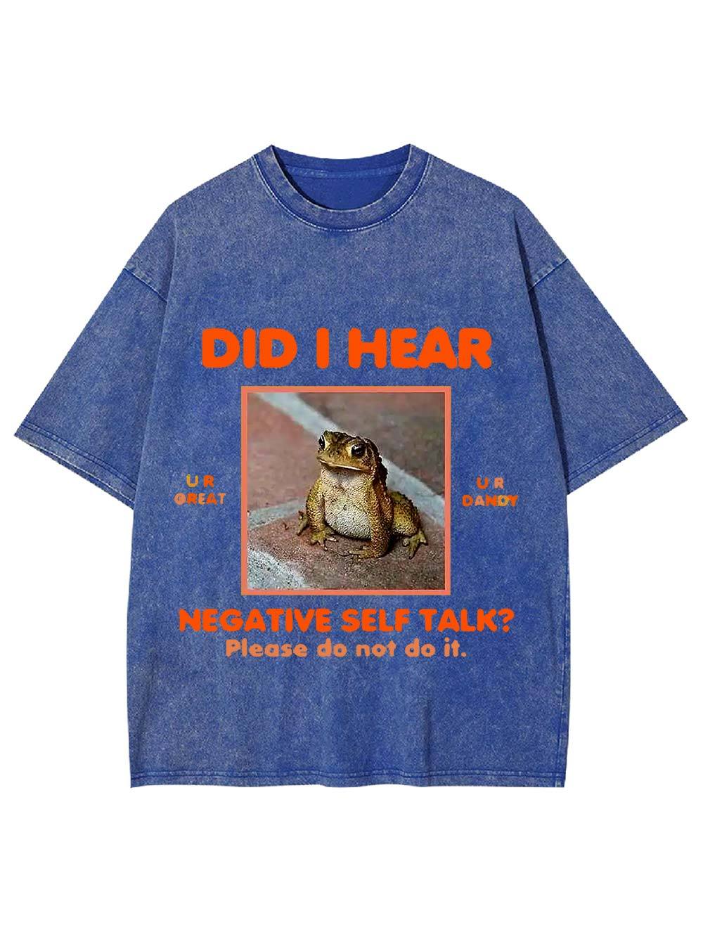 Positive Vibes Frog Washed Tshirt