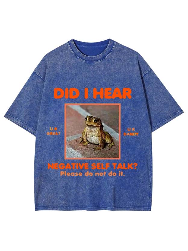 Positive Vibes Frog Washed Tshirt