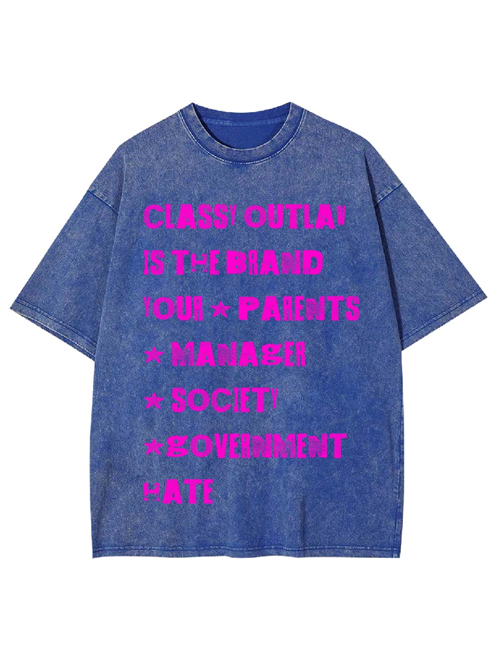 Classy Outlaw Rebellion Washed Tshirt