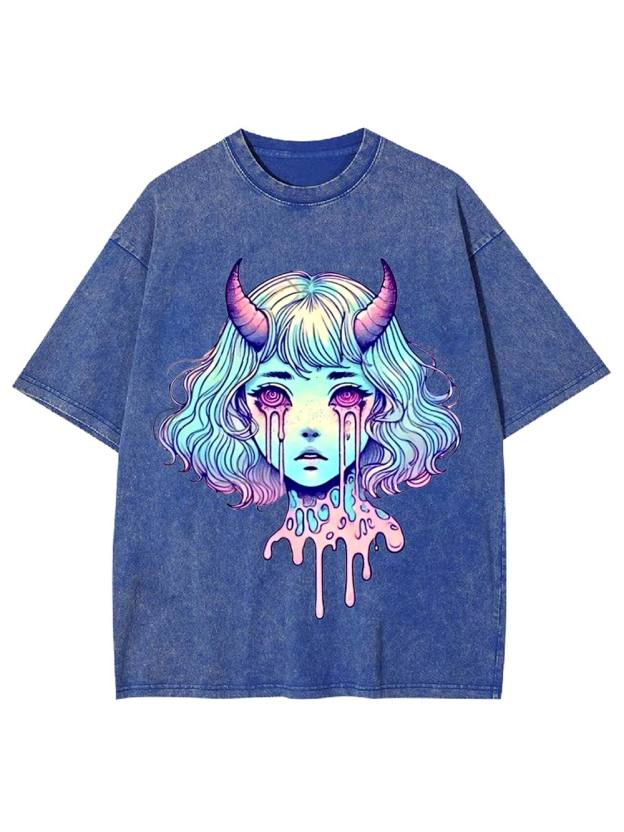 Melting Tears Washed Tshirt