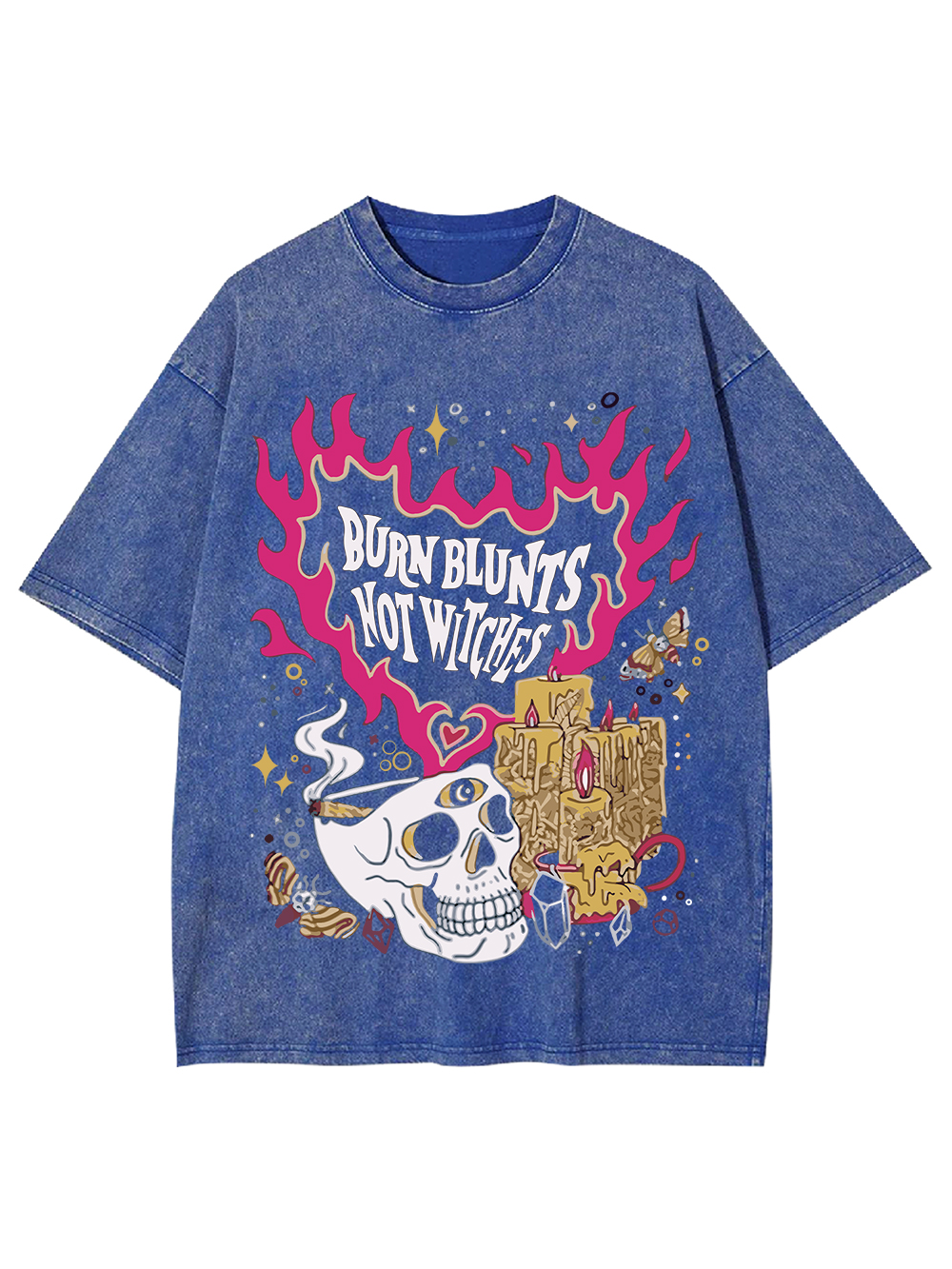 Burn Blunts Not Witches Washed Tshirt