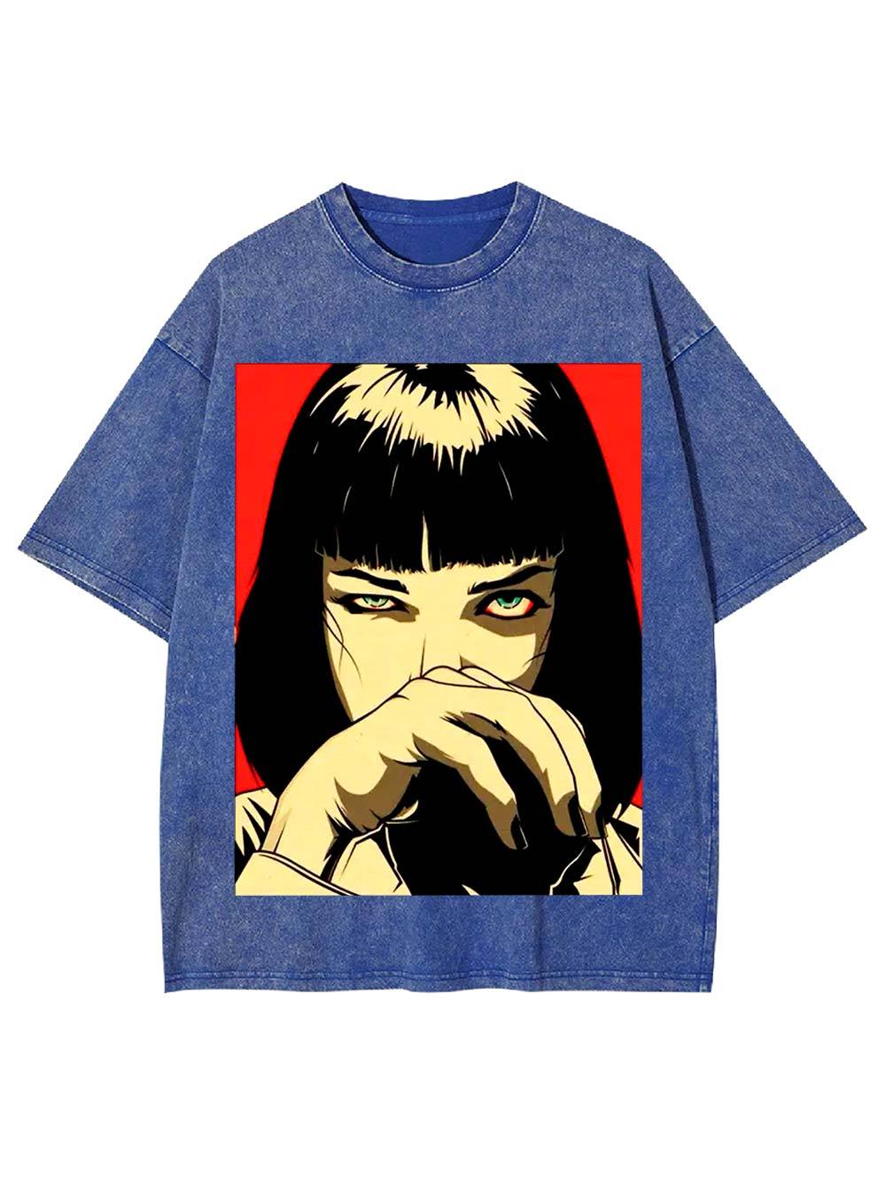 Piercing Gaze Washed Tshirt