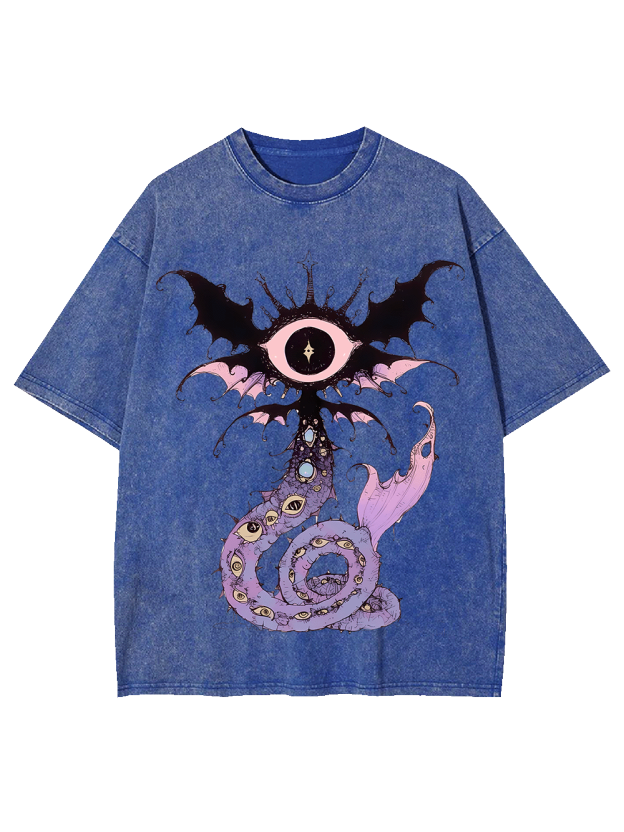 CELESTIAL EYE SERPENT WASHED TSHIRT