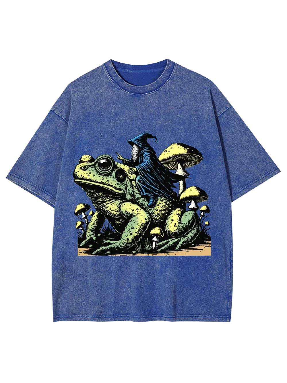 Wizard's Toad Ride Washed Tshirt