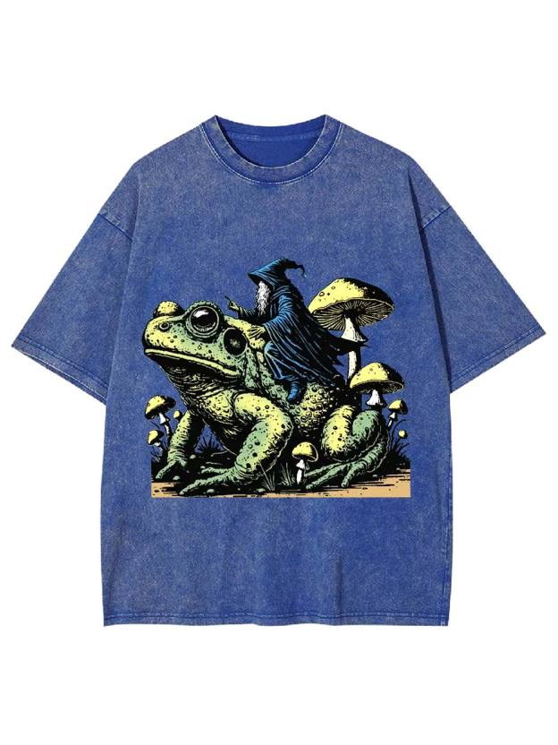 Wizard's Toad Ride Washed Tshirt