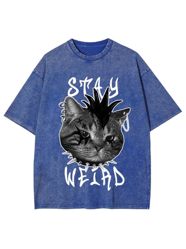 Stay Weird Washed Tshirt