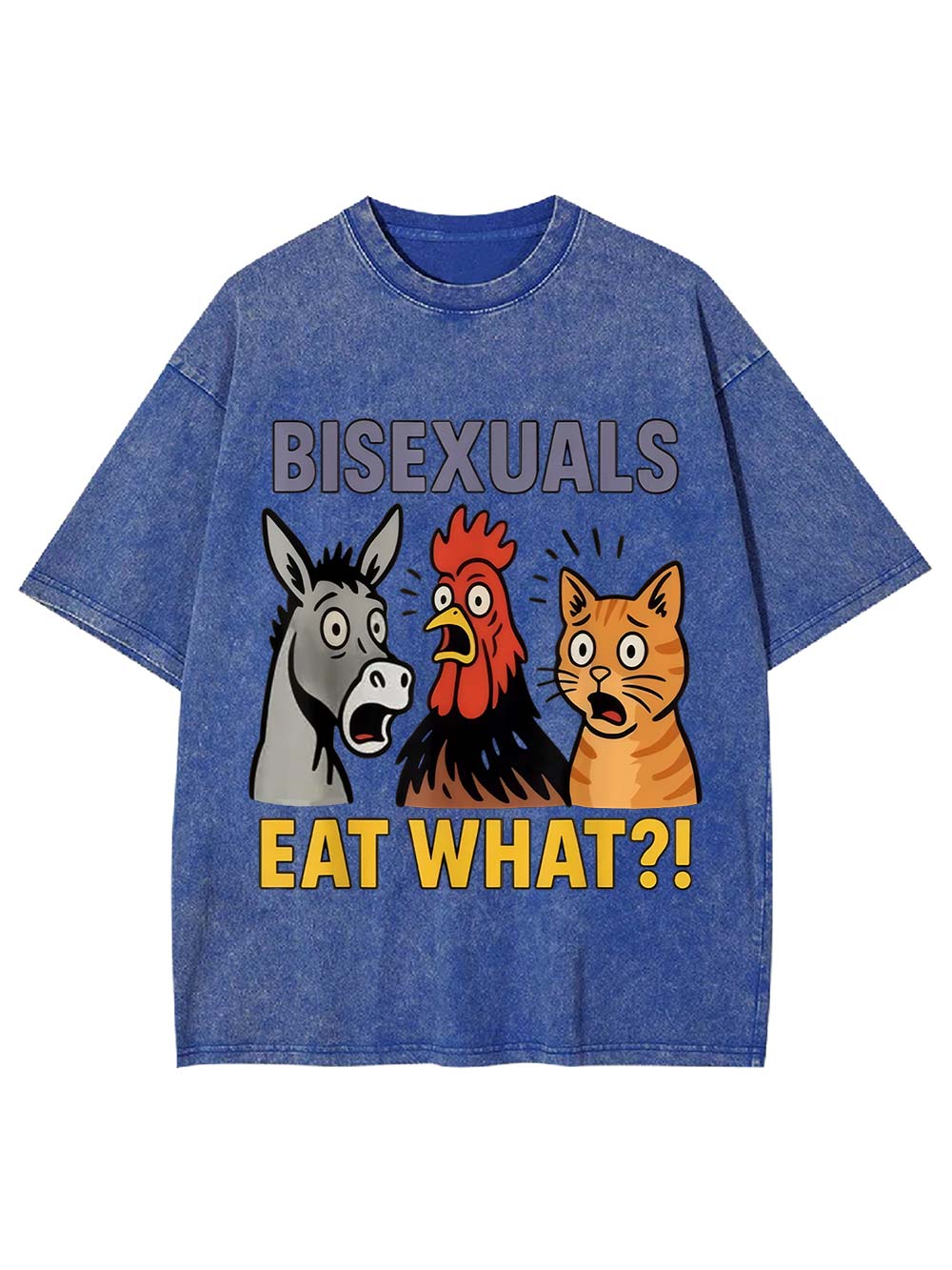 Bisexuals Eat What?! Washed Tshirt