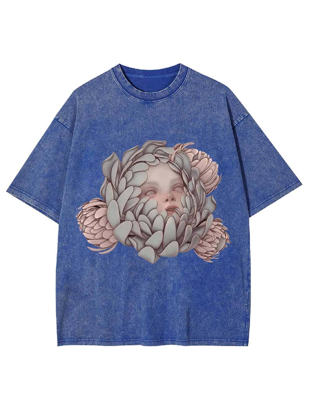 Blooming Silence Washed Tshirt
