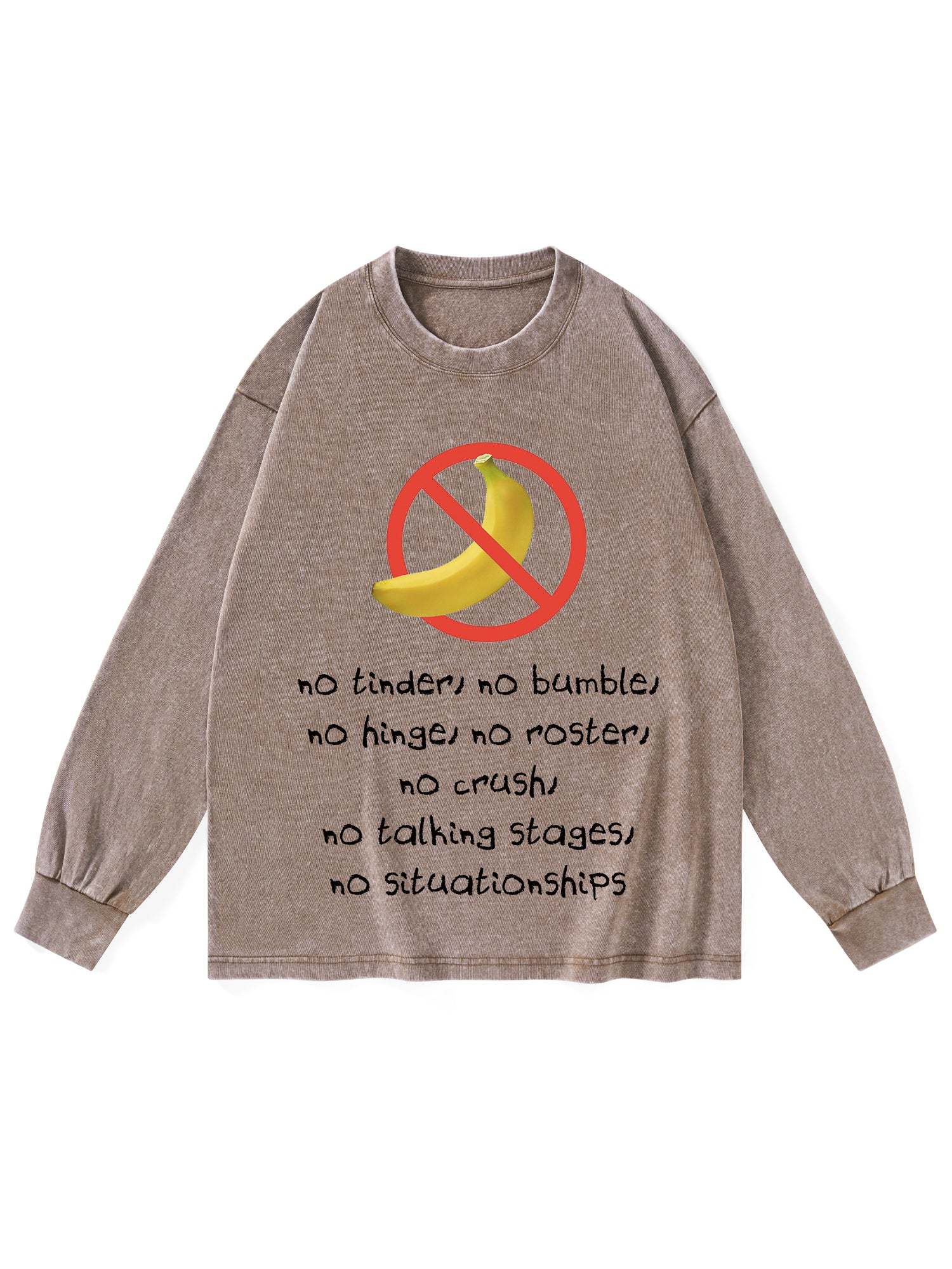 Boysober Washed Long-Sleeve Tshirt-ClassyOutlaw Sale