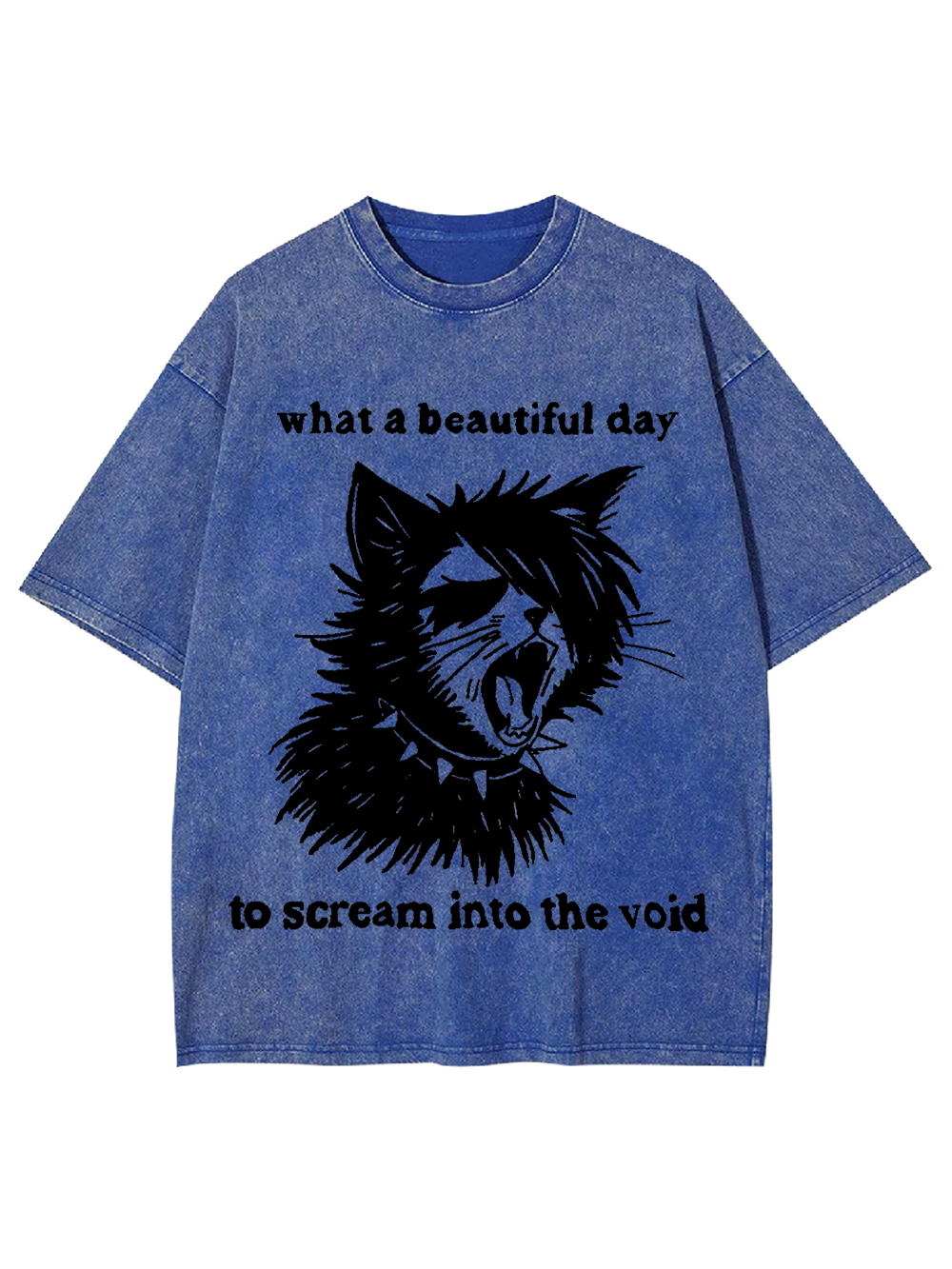 What a Beautiful Day to Scream Washed Tshirt-ClassyOutlaw Sale