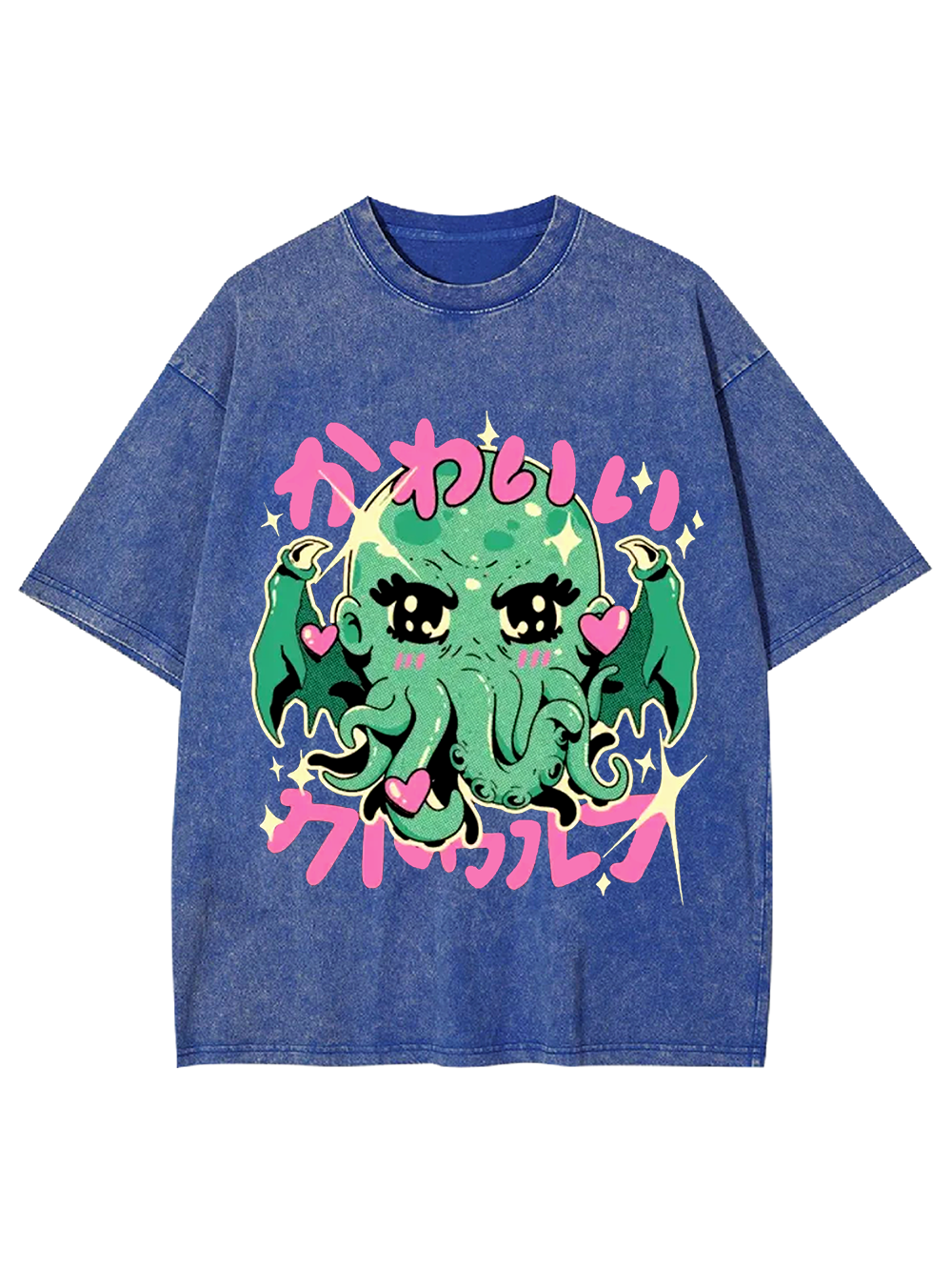 Kawaii Cthulhu Washed Tshirt