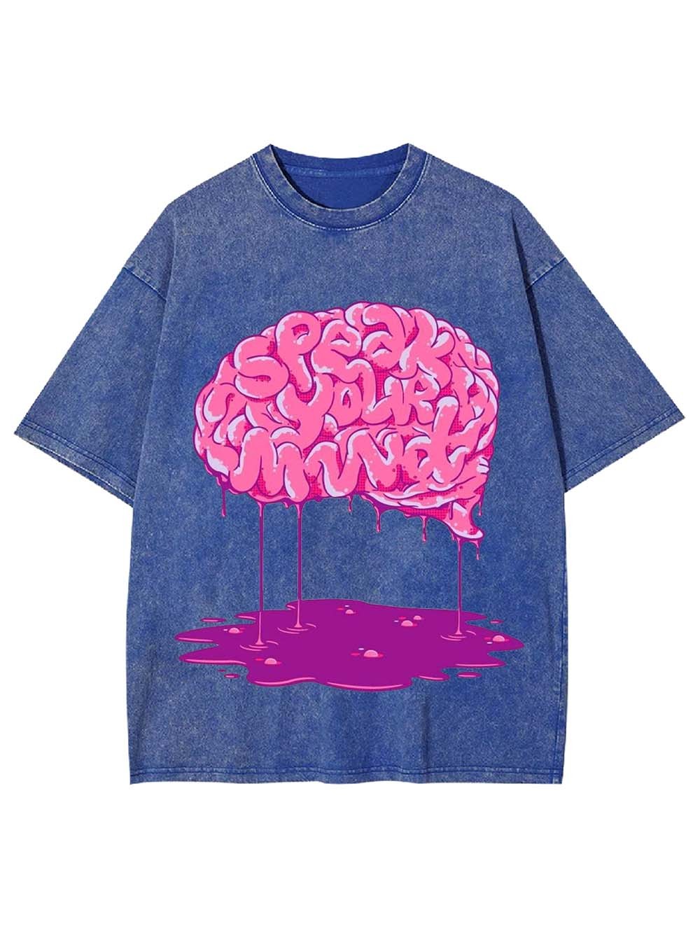 Speak Your Mind Washed Tshirt-ClassyOutlaw Sale